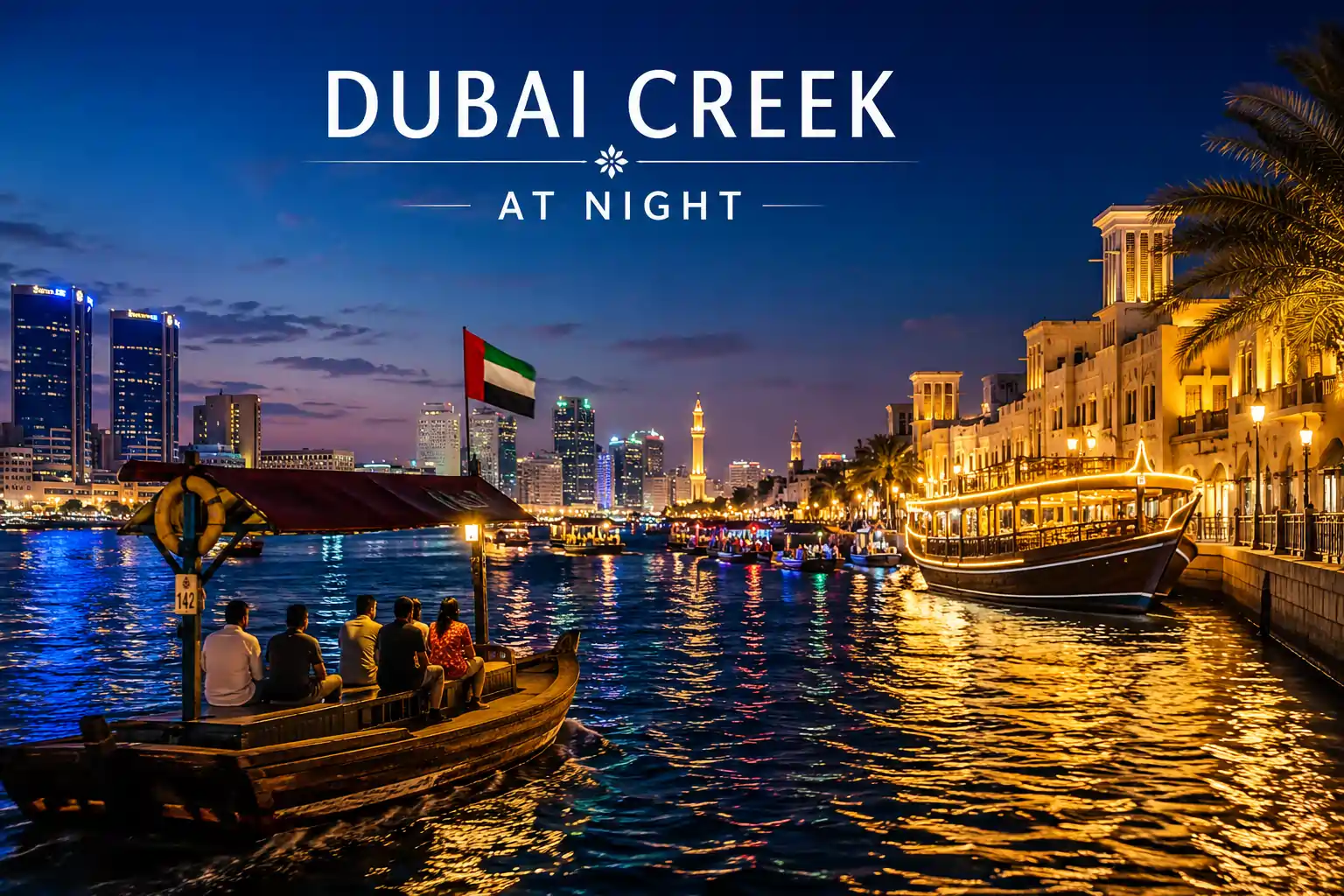 Dubai Creek at Night