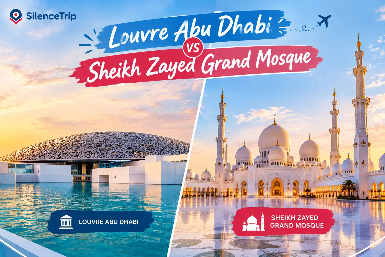 Louvre Museum Abu Dhabi vs Sheikh Zayed Grand Mosque